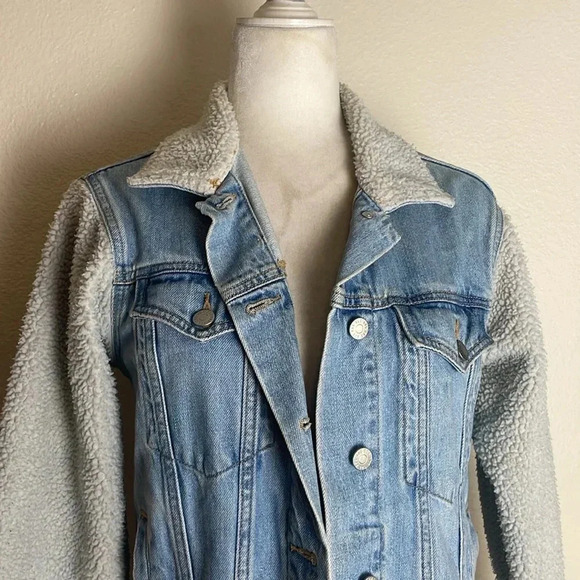 BDG Urban‎ Outfitters Denim Sherpa Jacket - Picture 4 of 9